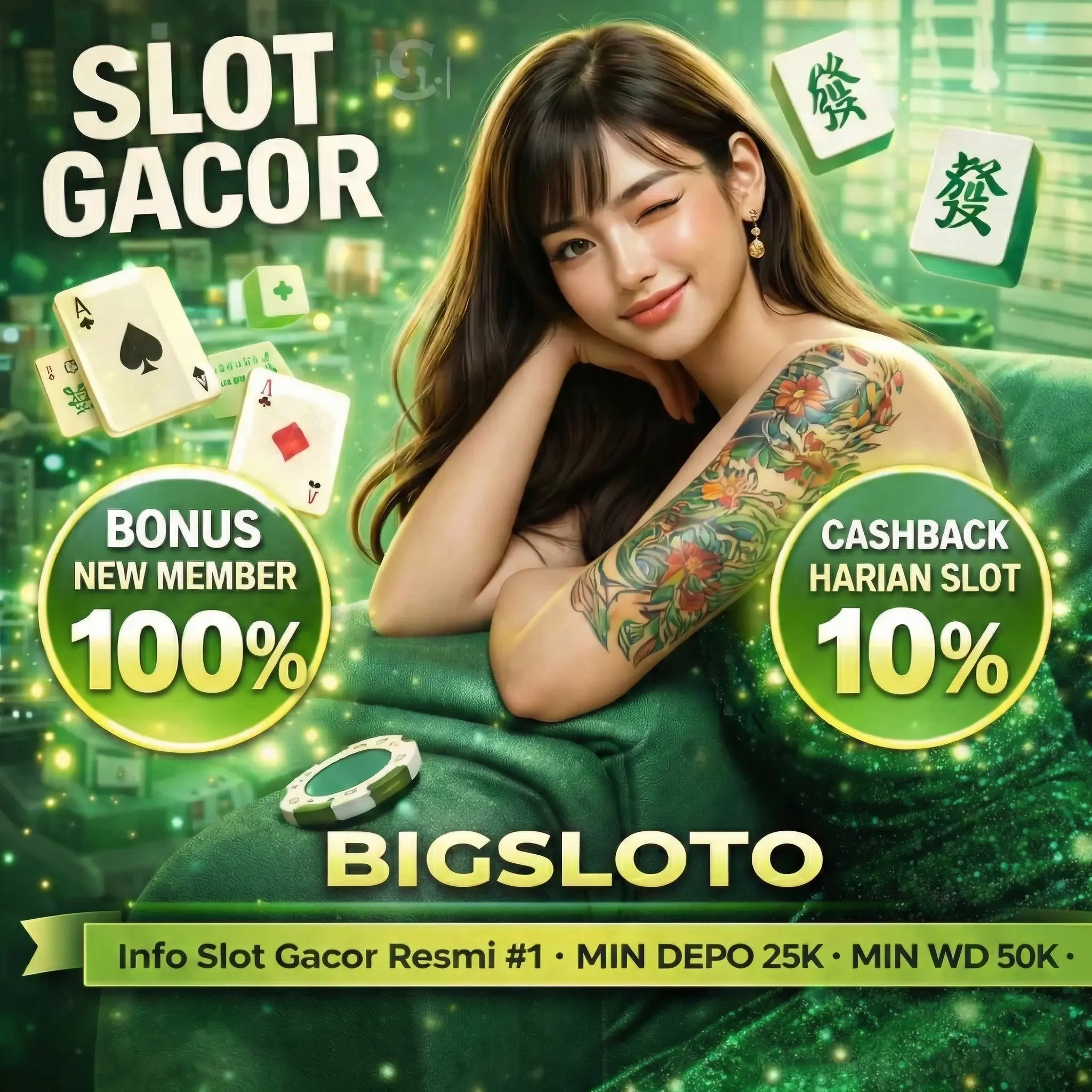 Banner BIGSLOTO rasio 1:1